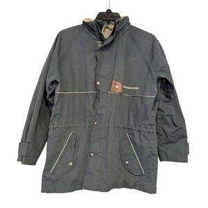 Mountain Horse Windbreaker Equestrian Vented Chore Jacket Hood Size M